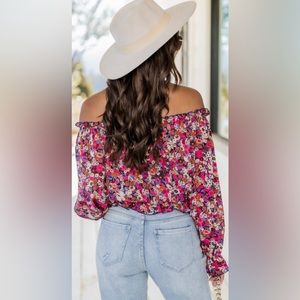 Multicolor Floral Blouse | Pink Lily women’s small